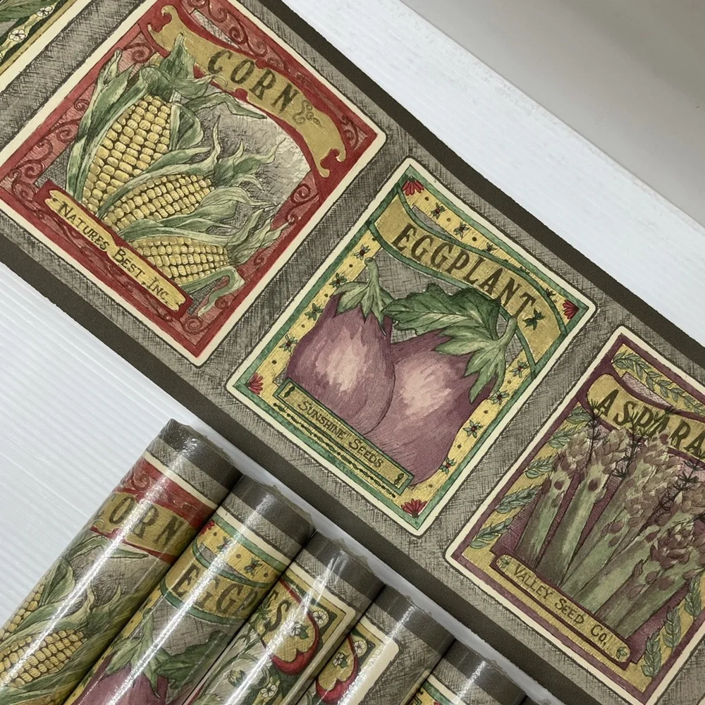 Wallpaper Border Wall Border 8 Rolls Bundle Boho Farmhouse Shabby Chic Cottage